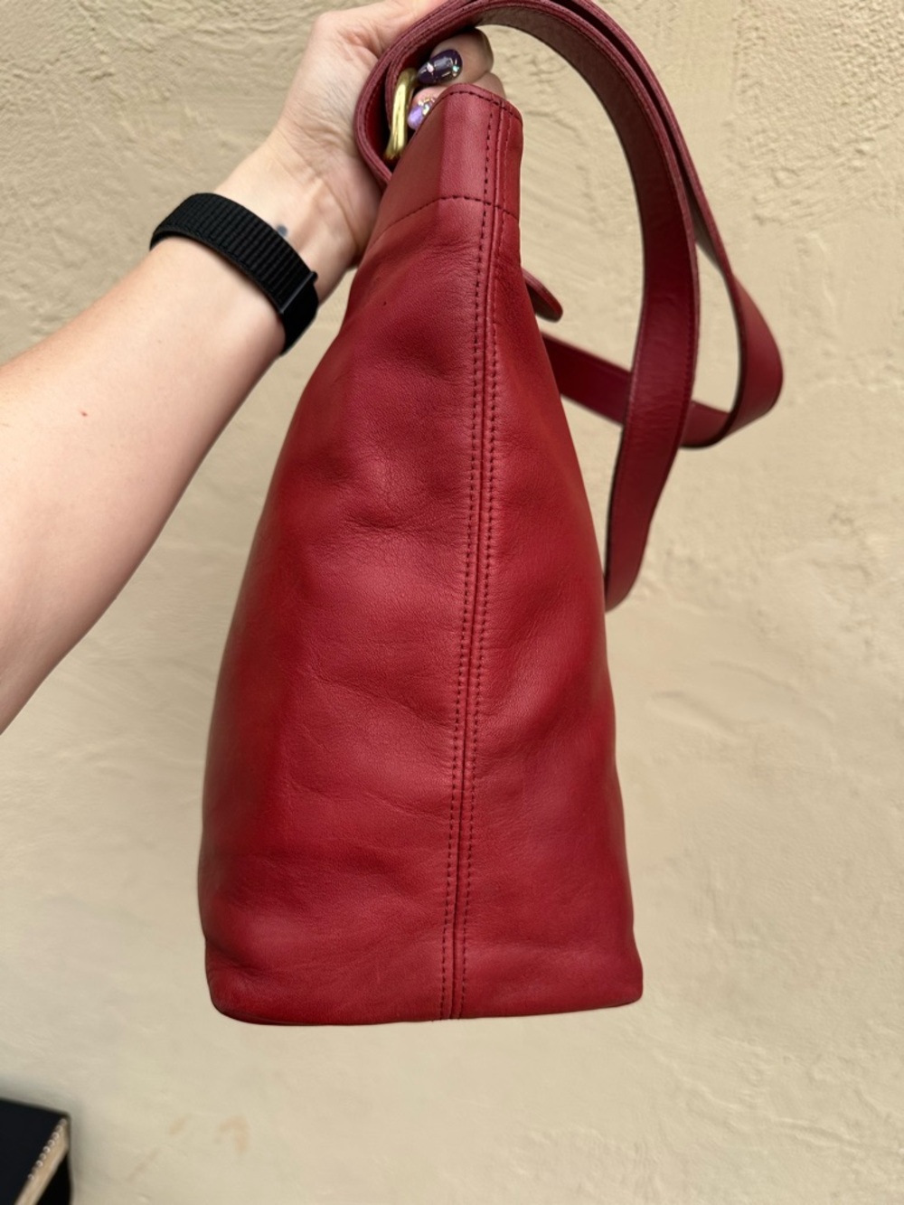 🦀Vintage Coach Red Lafayette Tote Bag 4140 🦀 - Picture 4 of 7